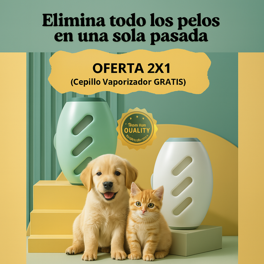 Roller Quitapelusas Pro 2X1🐶😼 ➕ 1 Cepillo Vaporizador Mini GRATIS 🎁