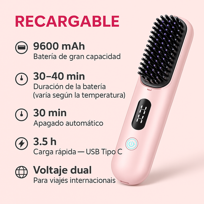CEPILLO ALISADOR PORTATIL + CREMA PARA EL CABELLO + ENVIO GRATIS 🧴🚚📦