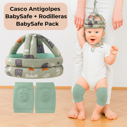 CASCO ANTIGOLPES BABYSAFE👶🏻 ➕ RODILLERA BABYSAFE GRATIS🎁