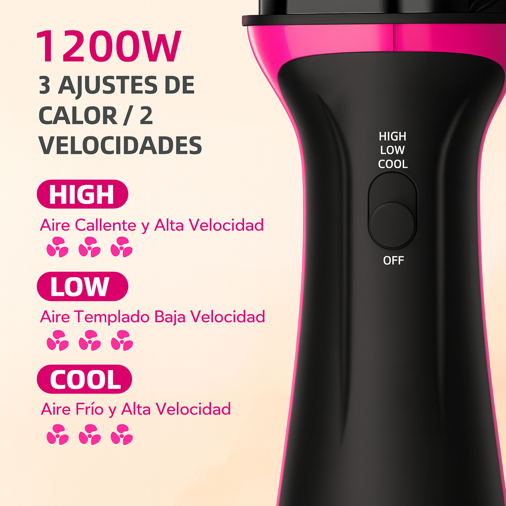 Cepillo GlamBrush 3 en 1 ➕ Crema Coco para Peinar 🥥🎁 ➕ Envío Gratis 🚚📦